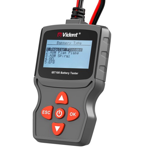 Vident iBT100 Battery Analyzer for 12V regular flooded/ AGM flat plate/ AGM spiral/ GEL batteries