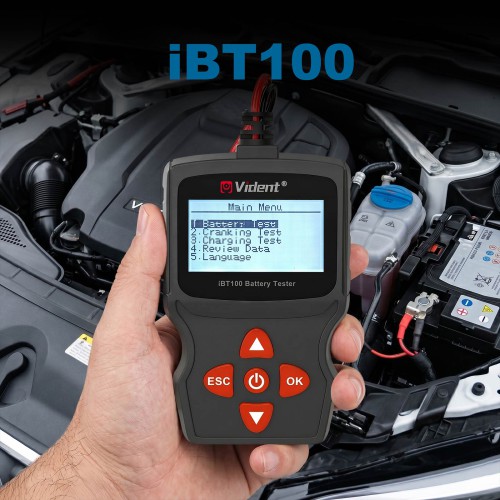 Vident iBT100 Battery Analyzer for 12V regular flooded/ AGM flat plate/ AGM spiral/ GEL batteries