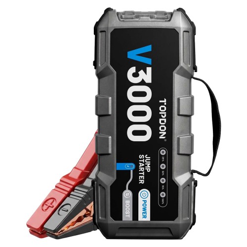 TOPDON V3000 3000A 12V Car and Truck Lithium Ion Battery Jump Starter