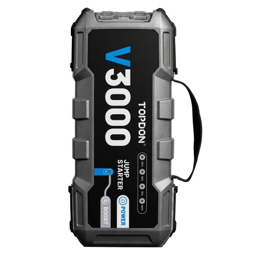 TOPDON V3000 3000A 12V Car and Truck Lithium Ion Battery Jump Starter