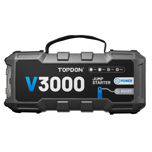 TOPDON V3000 3000A 12V Car and Truck Lithium Ion Battery Jump Starter