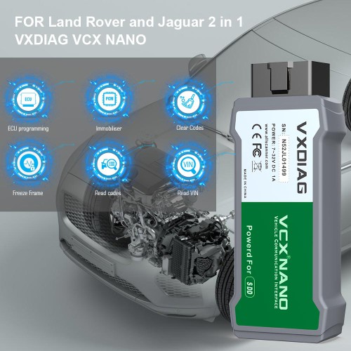 [US Ship Only] [Second-Handed] 90% New VXDIAG VCX NANO for JLR Land Rover and Jaguar 2007-2016