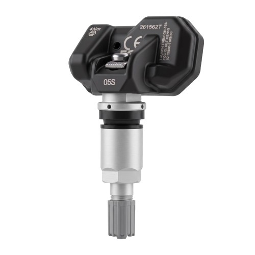 4pcs/lot LAUNCH TSENSOR-05S RF TPMS Sensor (Overseas Configuration with Adjustable Angle Sandblasted Silver Aluminum)