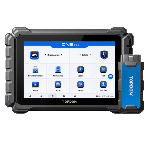 2026 TOPDON ONE PLUS Professional 10.1 Inch Automotive Diagnostic Tool Supports Hidden Functions Activation, 50+ Maintenance Functions, Battery Test