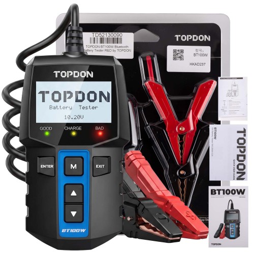 TOPDON BT100W Bluetooth 12V Battery & System Tester