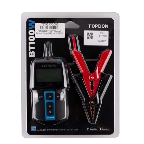 TOPDON BT100W Bluetooth 12V Battery & System Tester