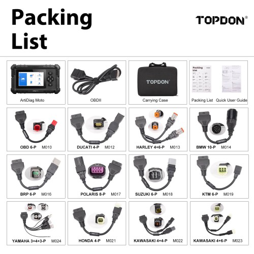 TOPDON ArtiDiag Moto 5-Inch Motorcycle Diagnostic Tool