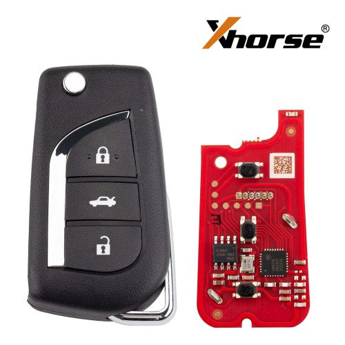 XHORSE XKTO20EN for Toyota 2nd Generation Wired Key 3 Buttons Universal Remote Key 5pcs/lot