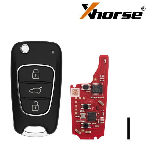 XHORSE XNHY22EN Second Generation Wireless Flip Remote Key 3 Buttons for KIA for Hyundai Type 5pcs/lot