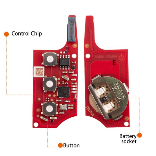 10pcs/lot XHORSE XEB520EN Second Generation B5 Key with XT57 Super Chip
