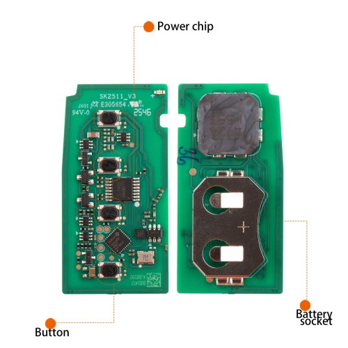 AUTEL IKEYTY004AL Remote Key 4 Buttons for Toyota 4D&8A
