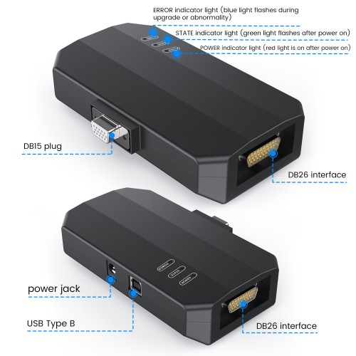 [US Ship] [Second-Handed] 90% New Original Launch X-Prog3 GIII PC Adapter XProg3 ECU Programmer