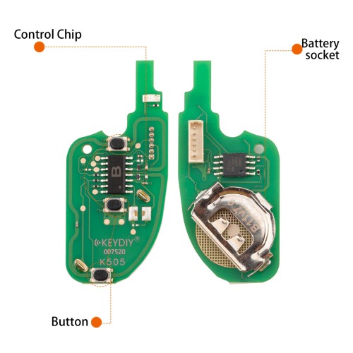 5pcs/lot KEYDIY KD B11-3 (NEW) Universal Flip Remote Key 3 Buttons