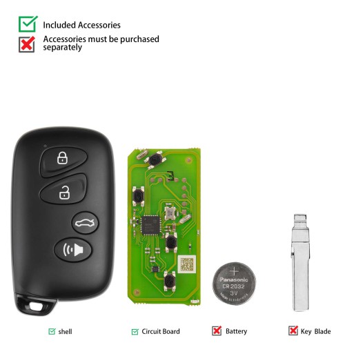 Xhorse XSTO03EN XM38 Universal Smart Key Remote 4D 8A 4A All in One For Toyota Lexus 5pcs/lot