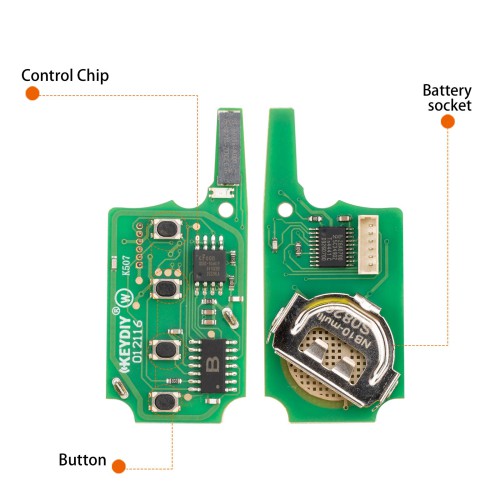 5pcs/lot KEYDIY KD NB10-4 Universal Remote Key 4 Buttons