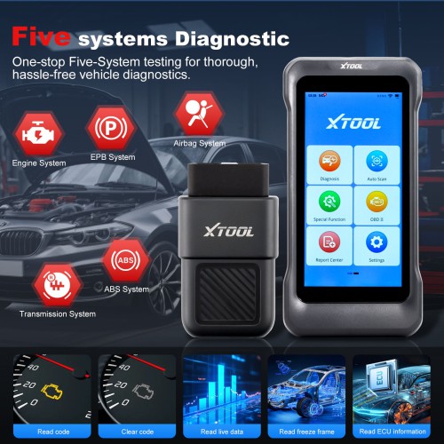 XTOOL TP300 Handheld Automotive TPMS Diagnostic Tool, Supports 8 Special Functions, 5 Systems Diagnoses