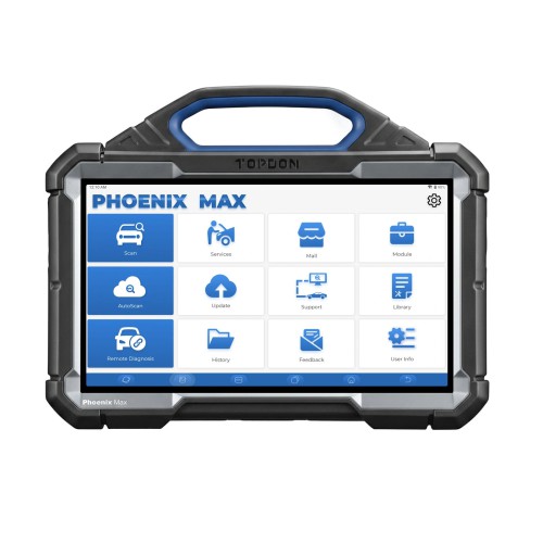 Topdon Phoenix Max Diagnostic Scanner 13.3 inch without Scope Supports Cloud-Based Programming, ECU Coding, Topology, ADAS, Heavy-Duty HD Module