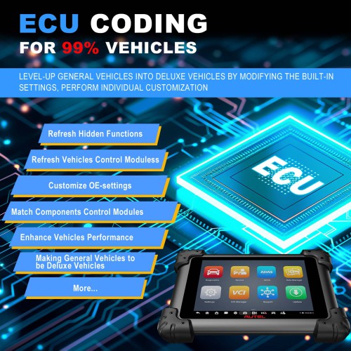 Autel MaxiSys MS908S Pro II Upgraded Diagnostic Scan Tool ECU Programming/ Coding, Active Tests, Full Systems, FCA Autoauth