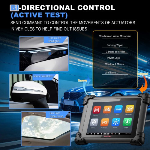 Autel MaxiSys MS908S Pro II Upgraded Diagnostic Scan Tool ECU Programming/ Coding, Active Tests, Full Systems, FCA Autoauth