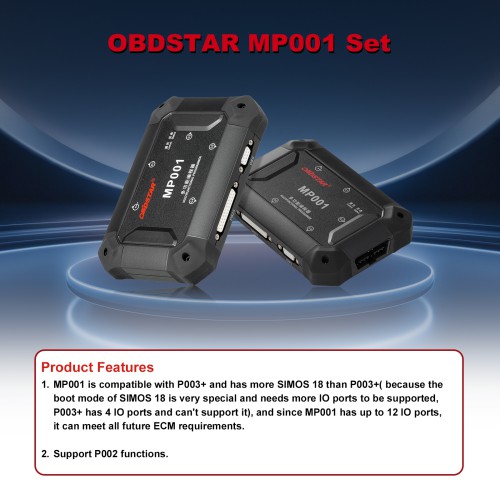 OBDSTAR MP001 Set (MP001 Programmer+C4-01 Host + C4-02 Host + Jumper Wires + W004/W005/ECU Bench Jumper) for P50 Airbag Reset JTAG Mode
