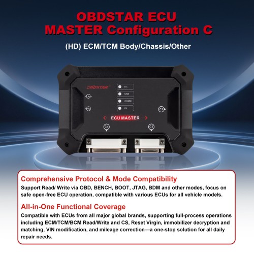 OBDSTAR ECU Master Configuration C for HD Truck & Tractor & OHW/ ECM/TCM/BCM Clone PK AUTO VEI/THE Genius