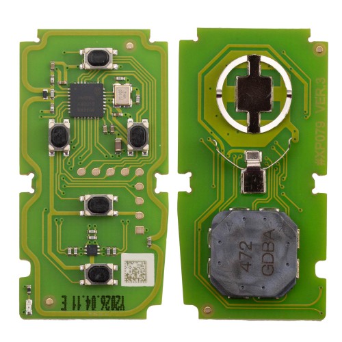 Xhorse XSTO20EN FENT.T Toyota Smart Key 5 Buttons PCB Board with Key Shell