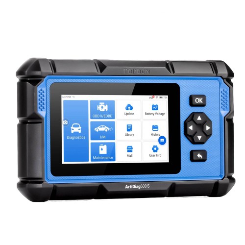 [EU Ship] TOPDON Artidiag 600S AD600S Mid-level 4 System Diagnostic Scanner, 8 Reset Services, Free Lifetime Update