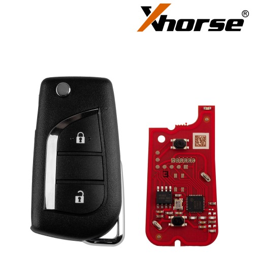 XHORSE	XKTO21EN for Toyota 2 Buttons Second Generation Universal Wired Remote Key 5pcs/lot