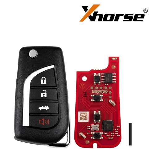 Xhorse XKTO12EN TOY.T Style(Flip-4BTN) Second Generation Wire Remote Key 5pcs/lot