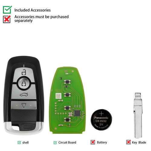 Xhorse XSFO02EN XM38 Series Universal Smart Key 5pcs/lot