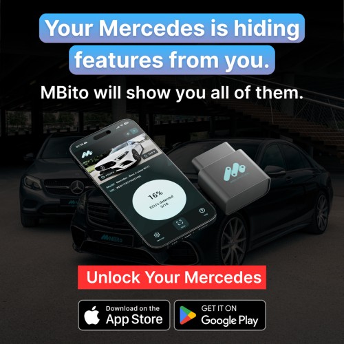 [Belgium Ship] MBito OBD Device + 20 credits Supports Diagnostics, Maintenance, Coding, Enable Hidden Features for Mercedes