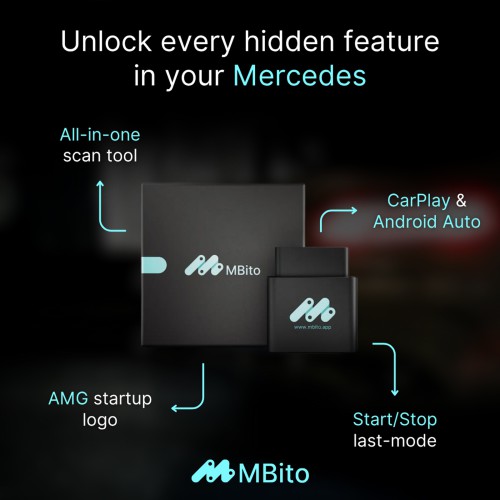 [Belgium Ship] MBito OBD Device + 20 credits Supports Diagnostics, Maintenance, Coding, Enable Hidden Features for Mercedes