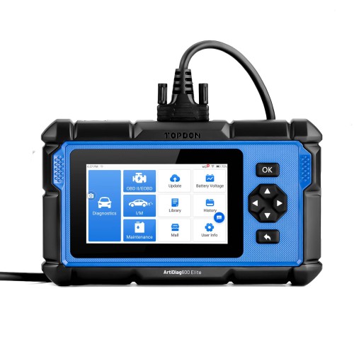 [EU Ship] TOPDON ArtiDiag600 Elite Supports Full OBD2 Functions, All-System Diagnostics, CAN-FD, for Renault SGW, for FCA SGW, 2 Years Update