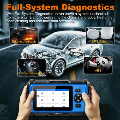[EU Ship] TOPDON ArtiDiag600 Elite Supports Full OBD2 Functions, All-System Diagnostics, CAN-FD, for Renault SGW, for FCA SGW, 2 Years Update