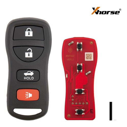 5pcs/lot XHORSE XKNI20EN for Nissan Models (4 Buttons) Second Generation Universal Wired Remote Key