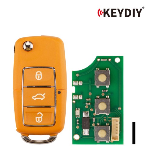 5pcs/lot KEYDIY KD B01-3 Luxury (Yellow) Universal Flip Remote Key 3 Buttons