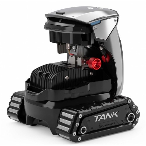 [US/UK/EU Ship] [With Battery] 2M2 TANK 2 Pro CNC Key Cutting Machine Add House Keys Mul-T-lock Dimple Multi-point Keys Mobile APP Control
