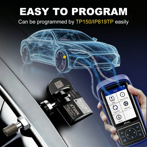 XTOOL TS100 PRO Sensor 2-in-1 (315 + 433MHz) Programmable Universal Sensor Only Used with XTOOL TP150/IP819TP