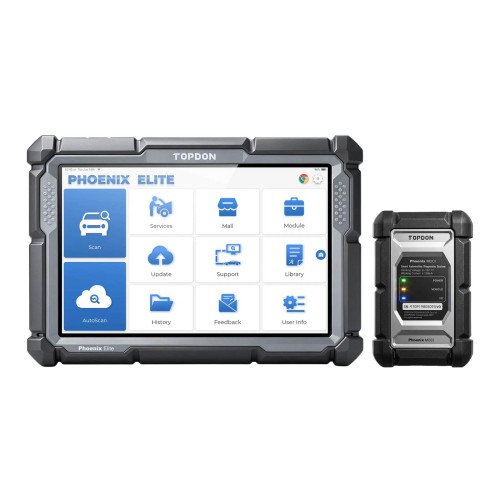 TOPDON Phoenix Elite 10.1 Inch OE-Level Scan Tool, Cloud-Based Programming, CANFD
