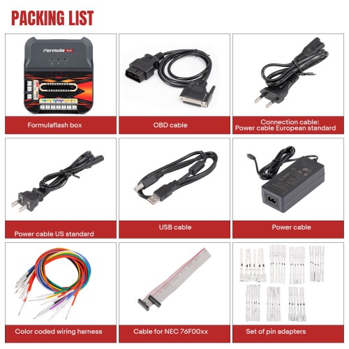 [EU Ship] FormulaFlash ECU TCU Tuning Tool for Car Bike Truck Tractor Bus Boat OBD Bench Boot Checksum Correction Read/ Modify ISN/ VIN, IMMO OFF