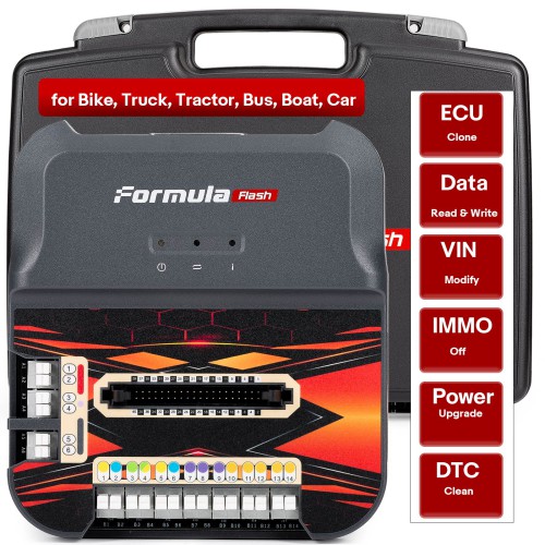 [EU Ship] FormulaFlash ECU TCU Tuning Tool for Car Bike Truck Tractor Bus Boat OBD Bench Boot Checksum Correction Read/ Modify ISN/ VIN, IMMO OFF