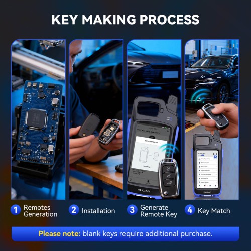 THINKCAR MUCAR KEY581 Key Programmer and Full OBD2 Diagnostics 9 Maintenance Functions Battery & Electrical Test CAN FD