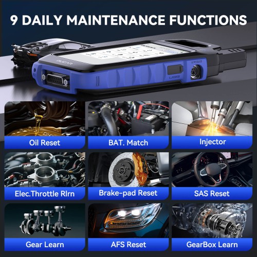 THINKCAR MUCAR KEY581 Key Programmer and Full OBD2 Diagnostics 9 Maintenance Functions Battery & Electrical Test CAN FD