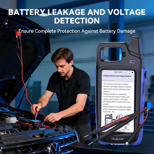 THINKCAR MUCAR KEY581 Key Programmer and Full OBD2 Diagnostics 9 Maintenance Functions Battery & Electrical Test CAN FD