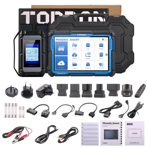 TOPDON Phoenix Smart 10.1 Inch OE-Level Scan Tool, Cloud-Based Programming, Supports J2534, DoIP, CAN FD, 41 Service Functions