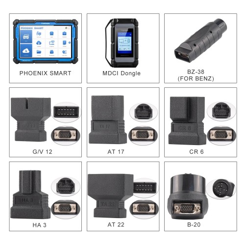 TOPDON Phoenix Smart 10.1 Inch OE-Level Scan Tool, Cloud-Based Programming, Supports J2534, DoIP, CAN FD, 41 Service Functions