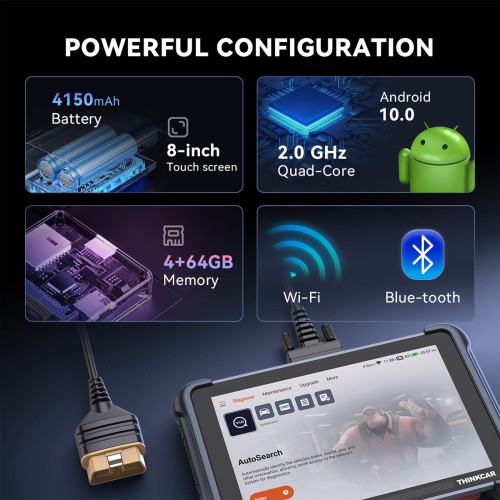 THINKCAR THINKSCAN 689 OE-Level Full System Diagnostic Supports 35+ Maintenance Functions, CAN-FD & DOIP Lifetime Free Upgrade