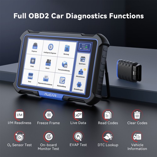 THINKCAR MUCAR VO8 ECU Coding & OE-level Full System Diagnostic, Auto VIN, with 9450mAh Battery & 8MP Camera Support 34+ Maintenance Functions