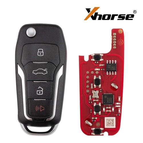 XHORSE XKFO21EN for Ford 2nd Generation Wired Key 4 Buttons Universal Remote Key 5pcs/lot