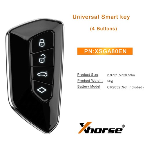 XHORSE XSGA80EN XM38 series Universal Smart key 5pcs/lot